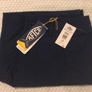 AFTCO Navy blue active shorts